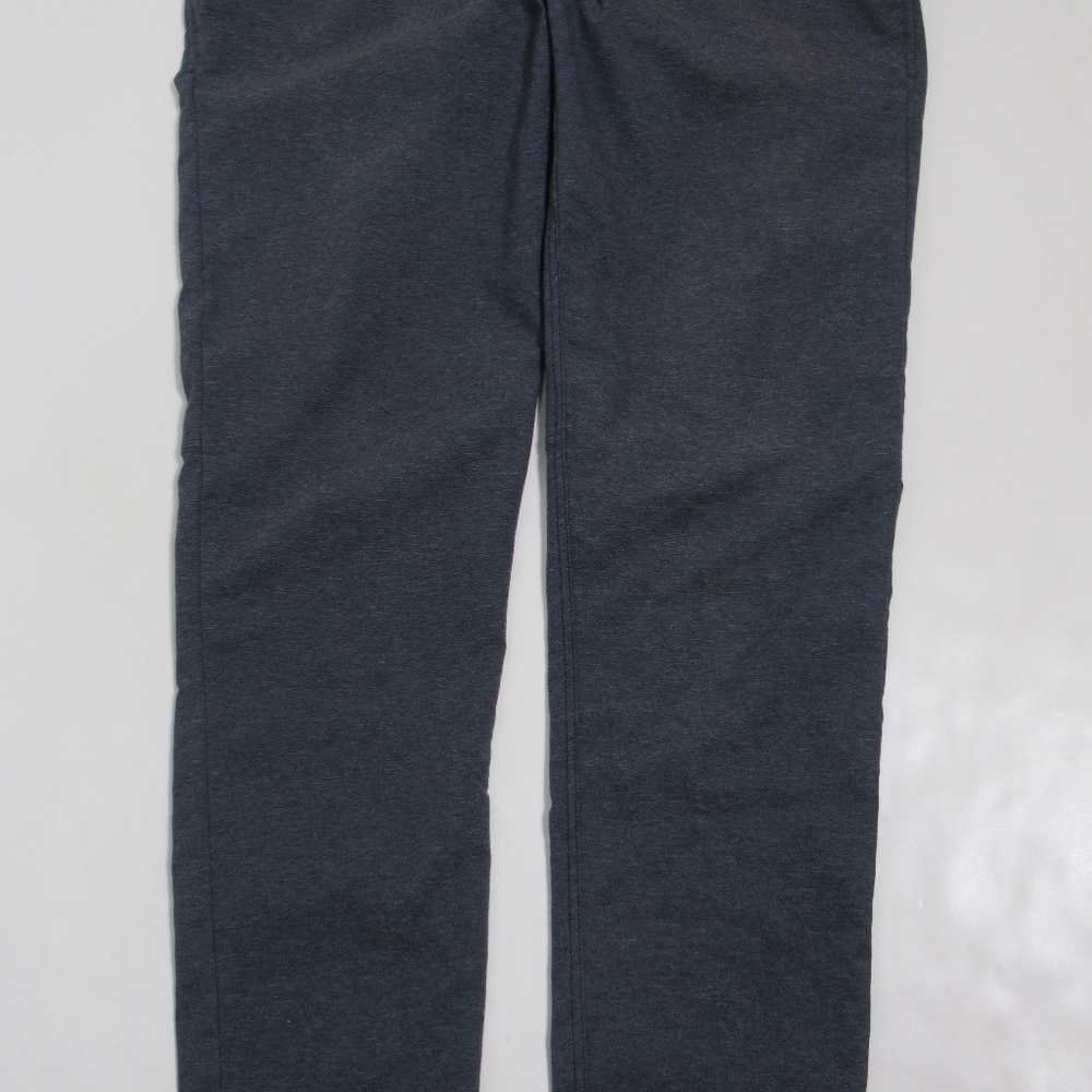 Lululemon Men's ABC Pant Slim *Tech Canvas 33" Heathered Deep Navy Size 34